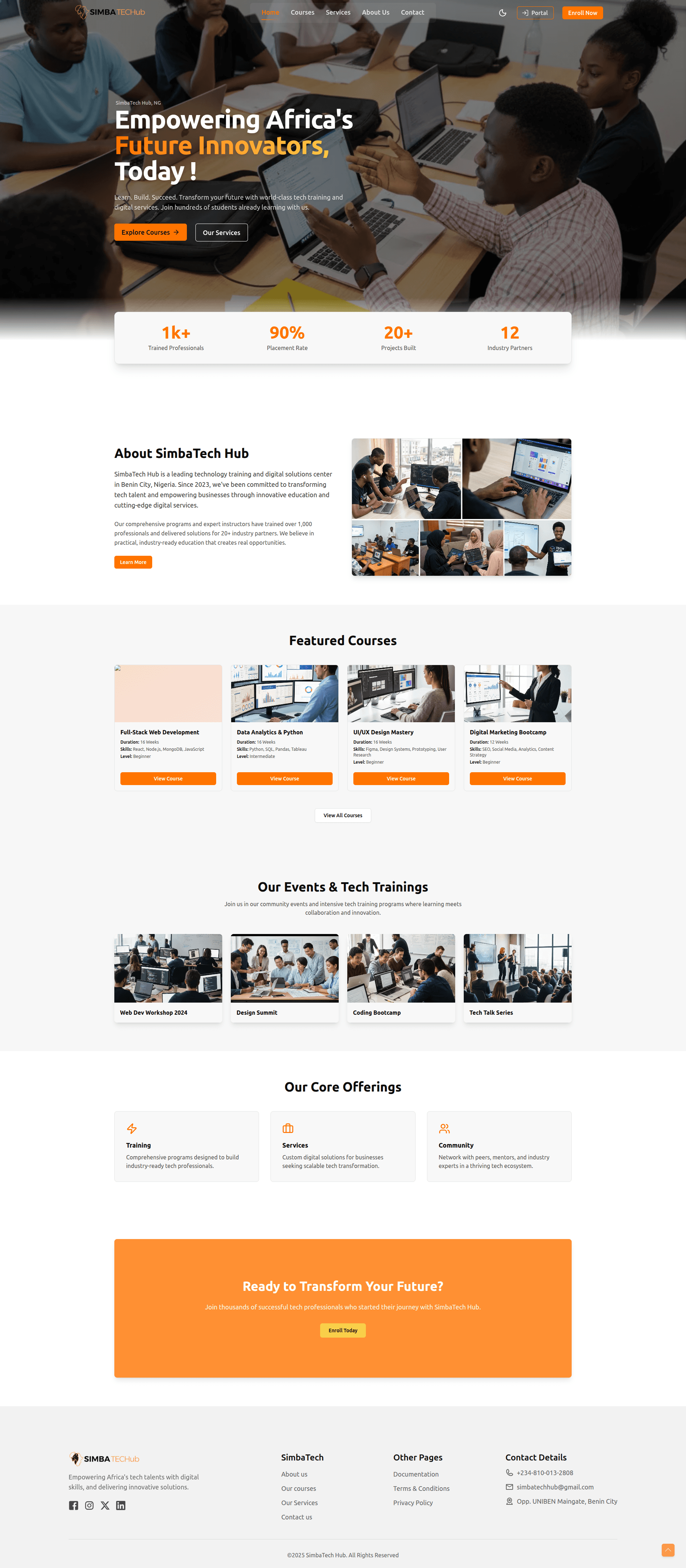 SimbaTech Learning & Training Platform